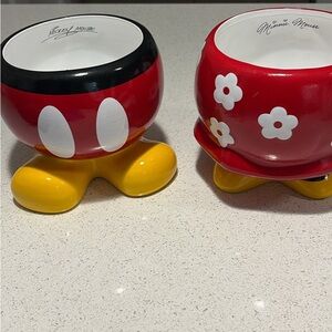 Mickey and Minnie Mouse Ceramic planter’s
